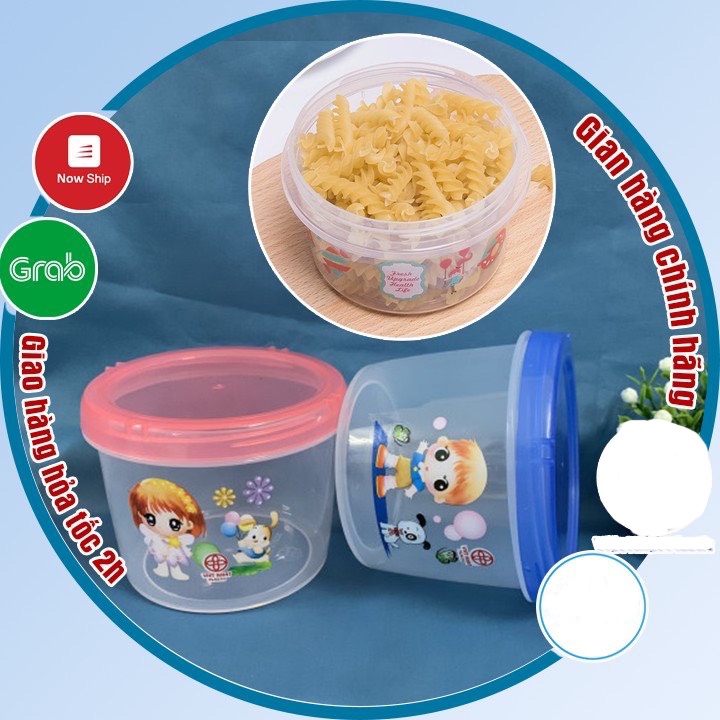 Hộp lạnh tròn 3 size Việt Nhật, Hộp đựng thực phẩm, bảo quản thức ăn tiên lợi, an toàn BN 6615-6616-6617