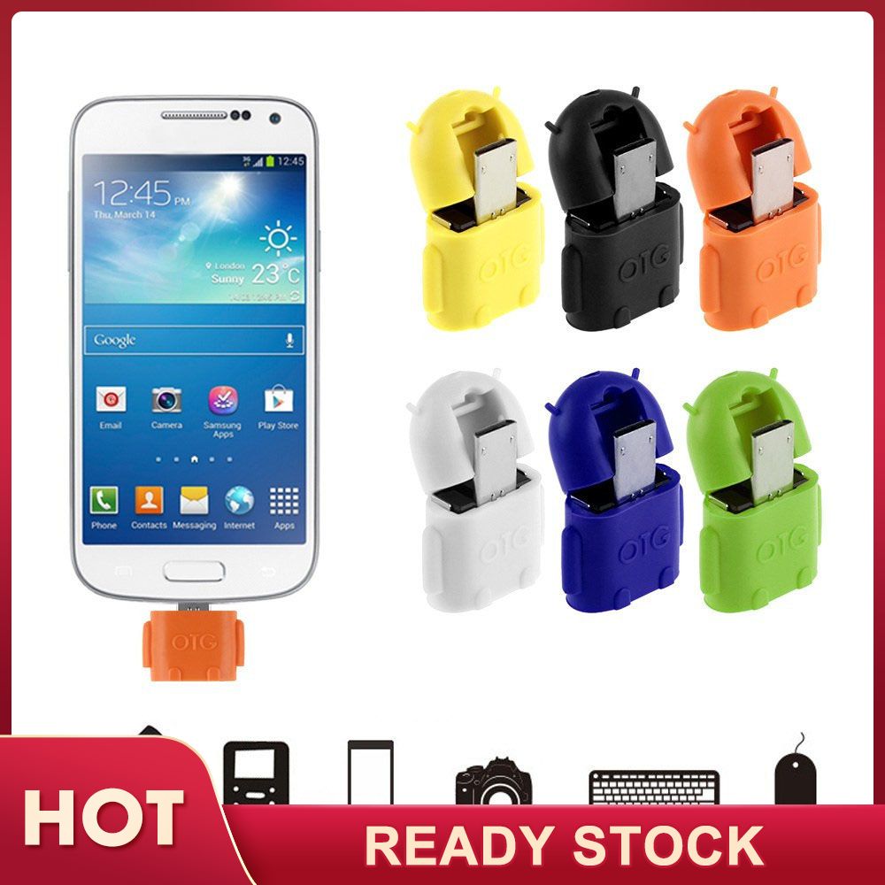 Đầu Đọc Thẻ Otg Hình Robot Cho Điện Thoại Android Otg V8