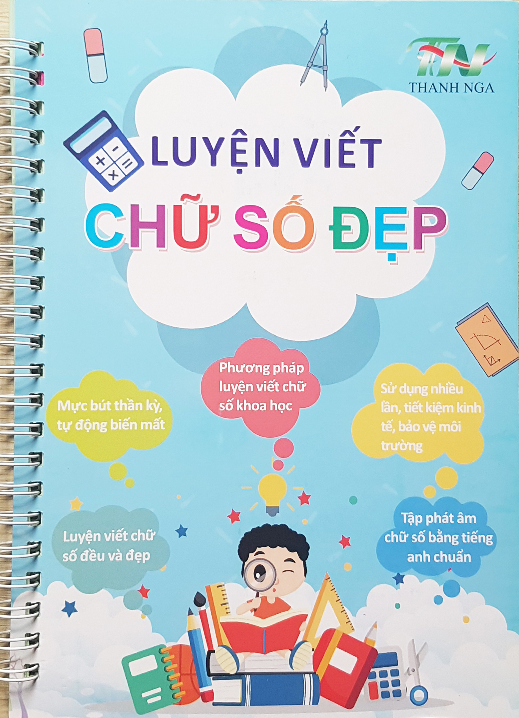 Vở Tập Viết Số và Chữ Tiếng Việt Tự Xóa Thần Kỳ - Gia sư mọi lúc mọi nơi