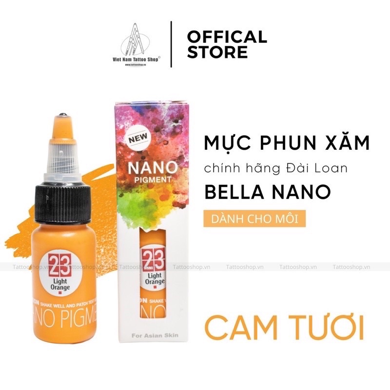 [Phiên bản 2021] Mực Phun Xăm Môi Bella Nano Pigment chính hãng Đài Loan (Nhiều màu)