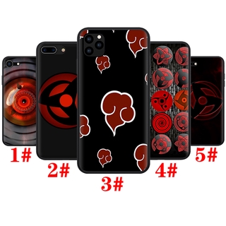 Ốp điện thoại silicon TPU mềm in hình Naruto Sharingan Rinnegan W140 cho iPhone 11 12 Pro Mini XS Max X XR