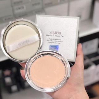 Phấn phủ trắng mịn Geo Sempre Happy & Please Pact, Phấn phủ dạng nén