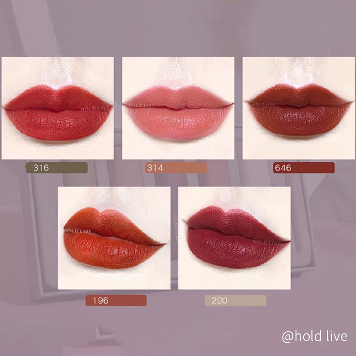 Set Son 5 Cây Holdlive Mousse Velvet Lipstick HL252