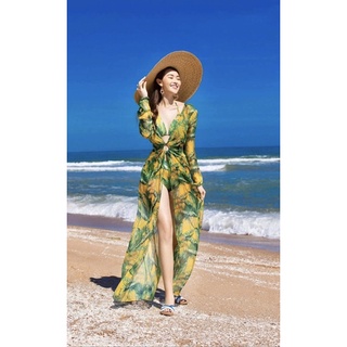 bikini chuối kèm ao choàng
