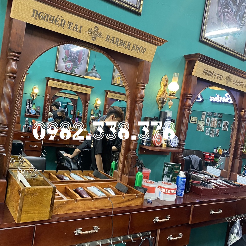 Kệ Gương Cắt Tóc Barbershop KG01