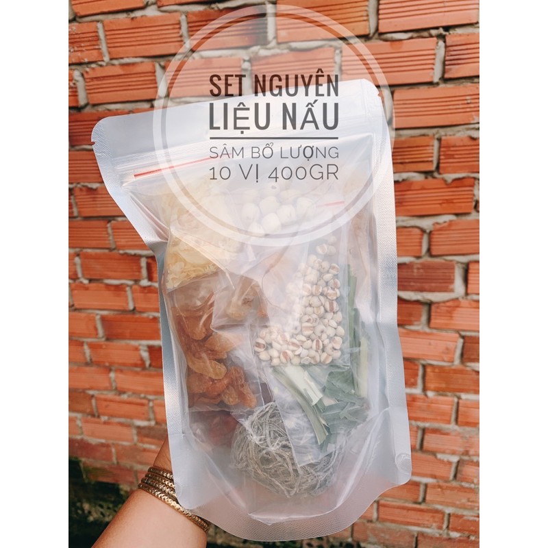 nguyên liệu nấu chè sâm bổ lượng 400gr 10vị