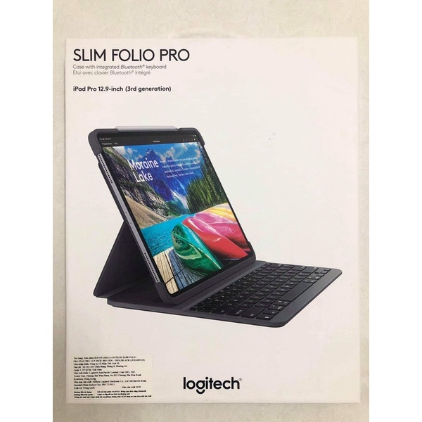 bàn phím bao dalogitech slim folio pro ipad pro 12.9 inch gen 3
