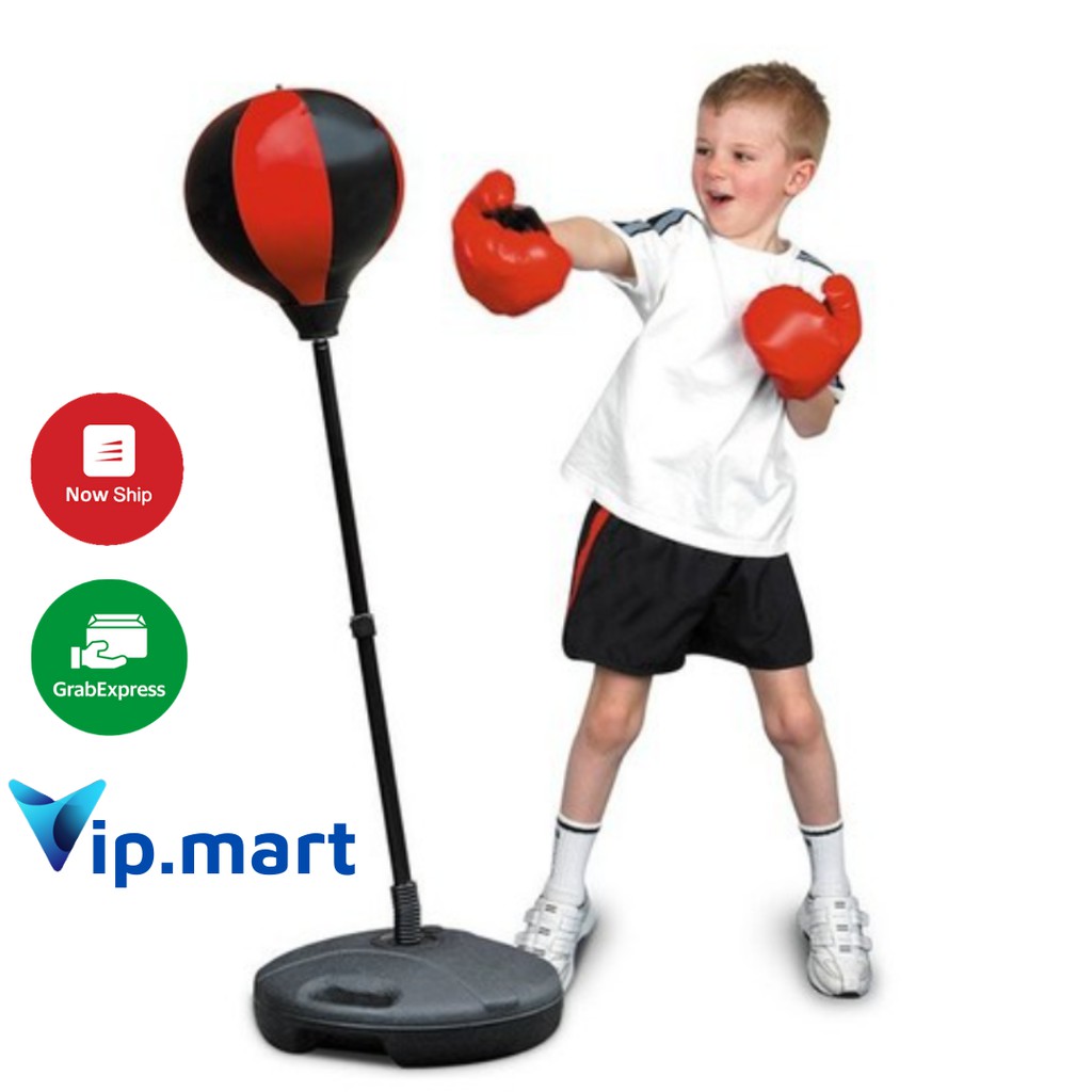 Bộ Đồ Chơi Đấm Bốc Cho Bé Boxing Set (có găng tay, trụ đỡ, giá đỡ)