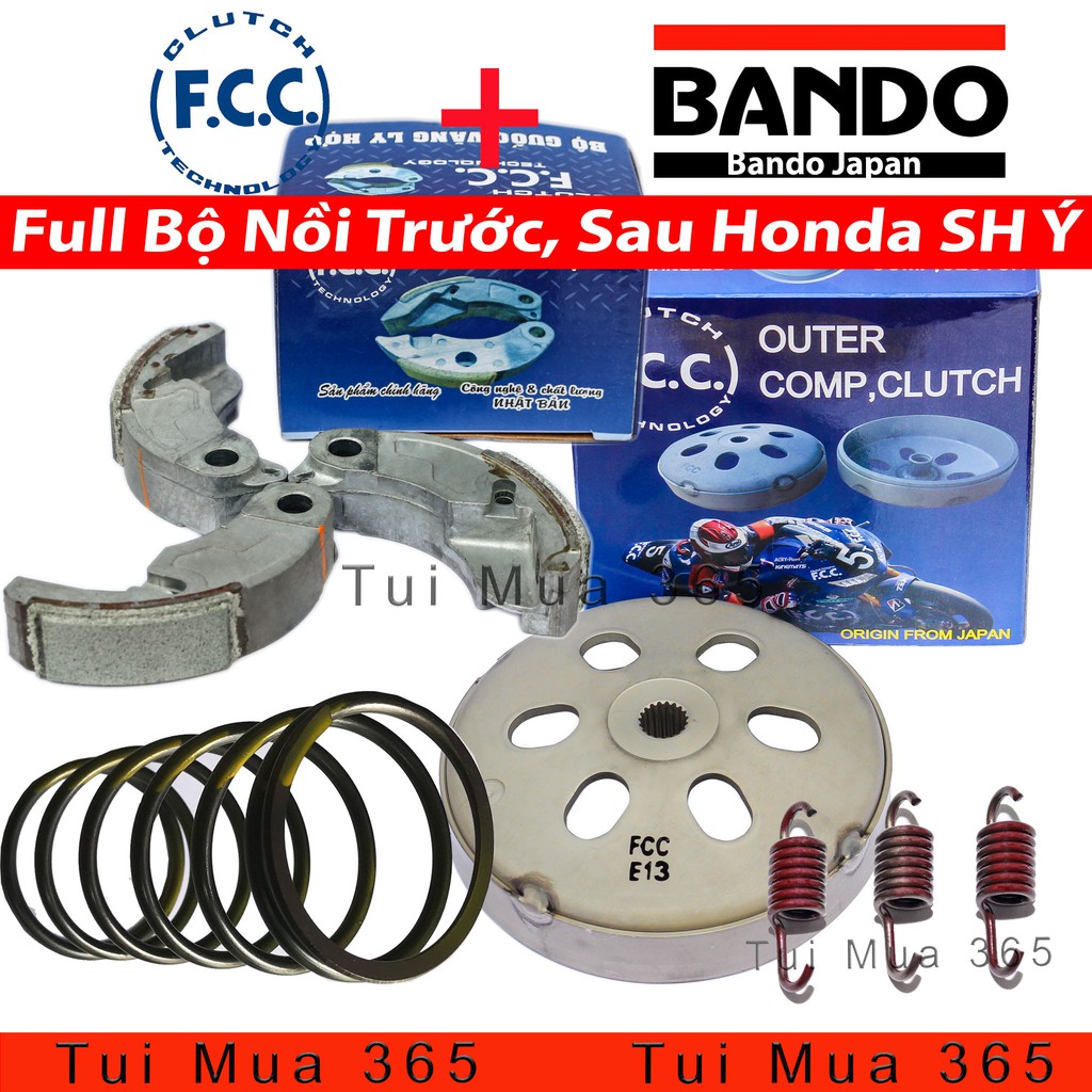 Full Bộ Nồi Trước, Nồi Sau, Dây Curoa, Bi Nồi Cho Honda SH Ý, Dylan, PS, A Còng (Thái Lan )