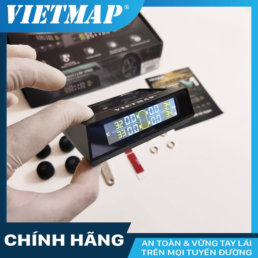 Cảm biến áp suất lốp VIETMAP V1 van ngoài cho xe ô tô