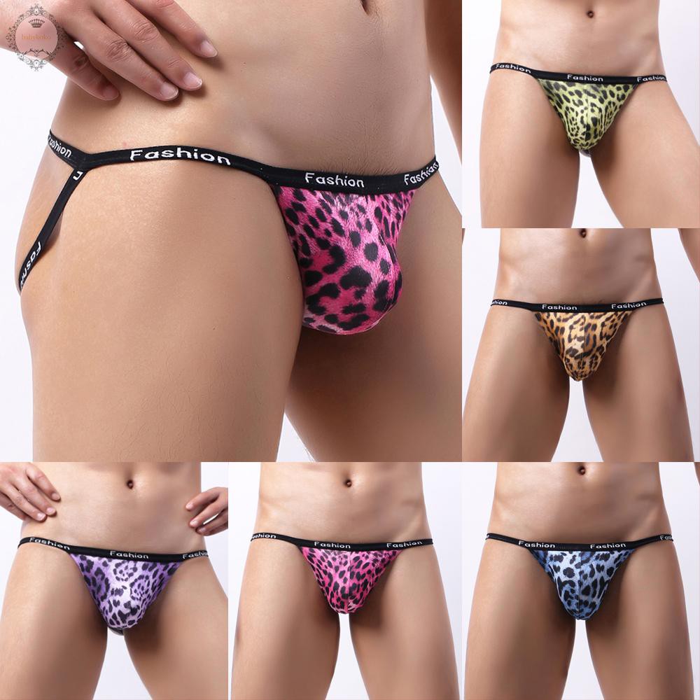 Quần Lót G-String Họa Tiết Da Báo Gợi Cảm Cho Nam