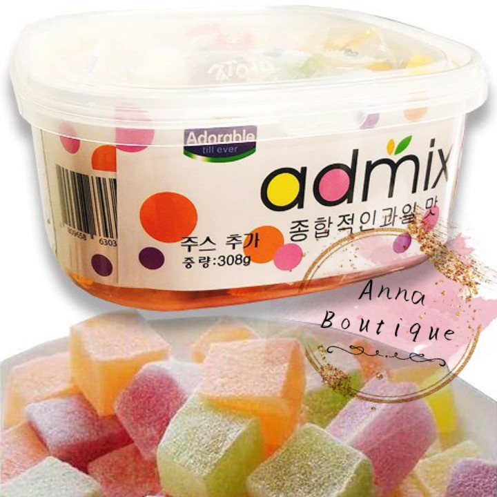Kẹo Dẻo Trái Cây Hàn Quốc Admix 308gram, Mix Nhiều Hương Vị
