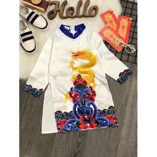 Áo dài gấm bé trai