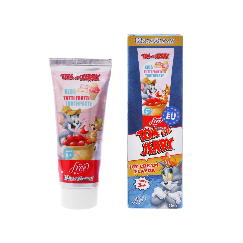 Kem đánh răng cho bé trên 3 tuổi Oral-Clean Tutti Frutti 75ml