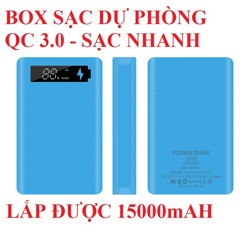 BOX SẠC DỰ PHÒNG QC 3.0 HỖ TRỢ SẠC NHANH