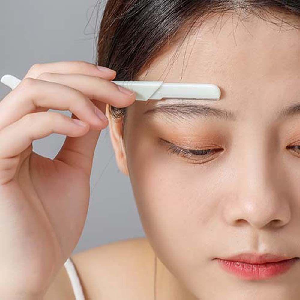 Dao Cạo Lông Mày Hai Đầu Bằng Thép Không Gỉ Cho Người Mới Bắt Đầu