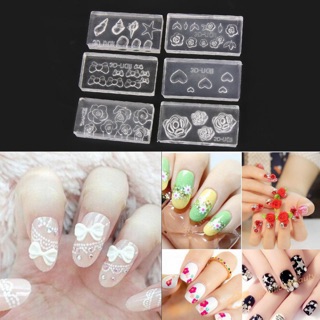Set 8 khuôn hoa bột móng