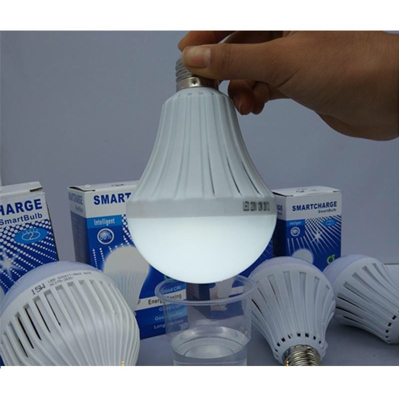 Bộ 3 bóng đèn Led Bulb tích điện thông minh Smart 12W