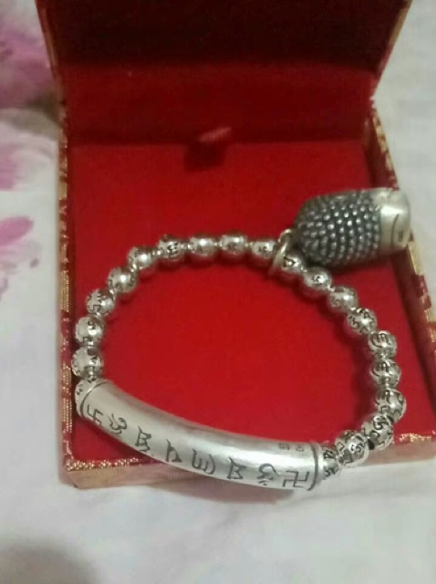 Charm Bạc khắc Bát Nhã Tâm Kinh