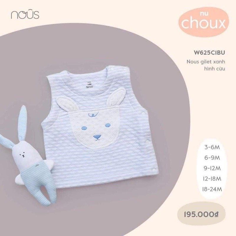 Aó Ghi lê hình cừu Nous cho bé size từ 3-6m đến 18-24m