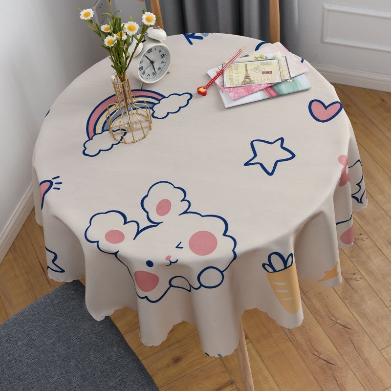 Khăn Trải Bàn Tròn Bằng Tpu Chống Nước Chống Dầu Dùng Một Lần