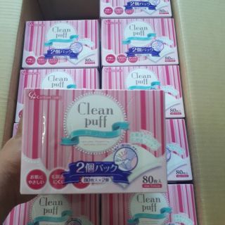 Bông tẩy trang cao cấp số 1 nội địa nhật - Clean puff