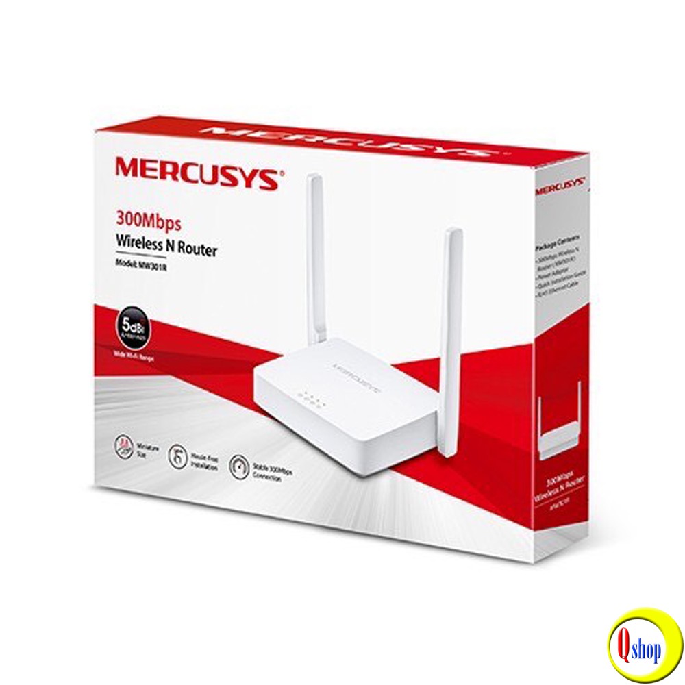 Bộ phát Wifi MERCUSYS MW301R chuẩn N không dây tốc độ 300Mbps