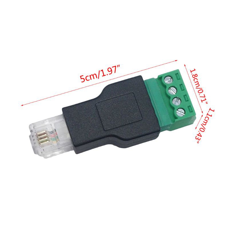 Đầu chuyển đổi dây điện RJ11 sang 4 pin có nam châm