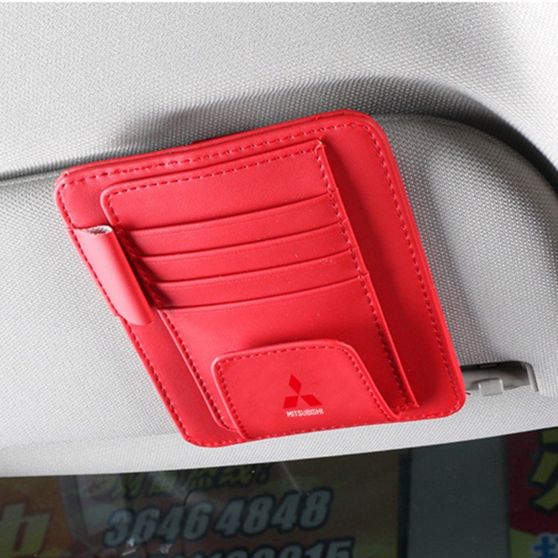 Túi Đựng Mắt Kính Gắn Tấm Che Nắng Xe Hơi Mitsubishi Xpander Triton Lancer Evo Asx Mirage Outlander Grandis Pajero Attrage