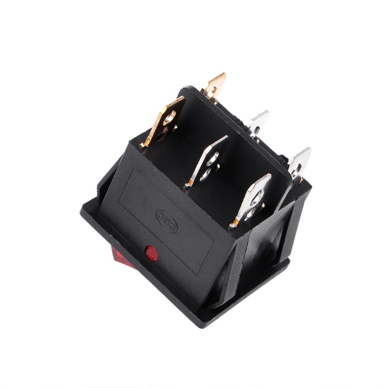 Công Tắc Bật Tắt 6 Pin On-Off Với Đèn Xanh 20a 125v Ac