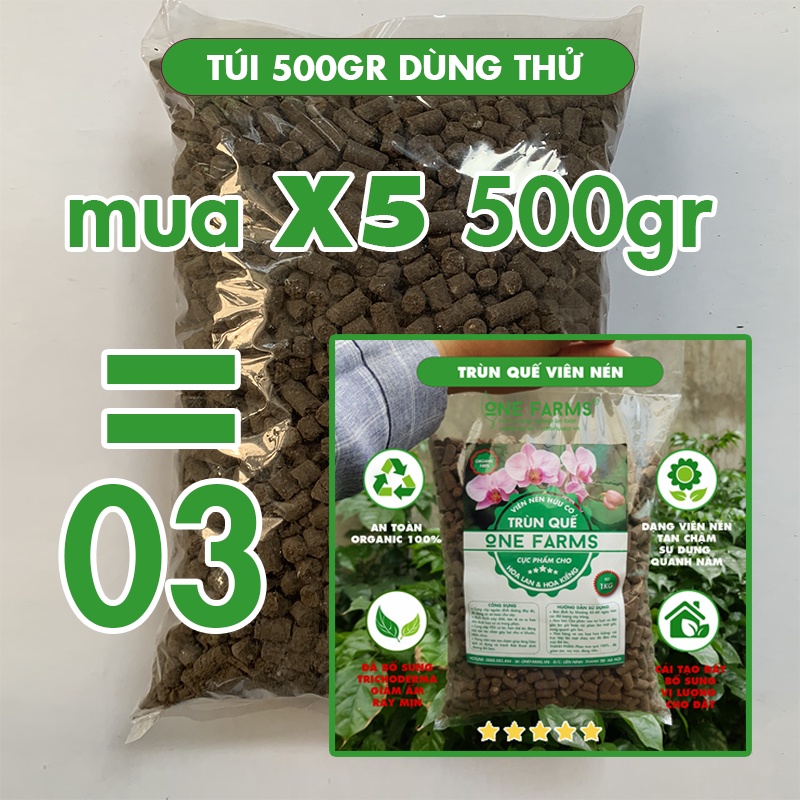 [MUA 5 TẶNG 1]Trùn quế ONEFARMS cao cấp viên nén, dễ sử dụng, làm giàu dinh dưỡng, an toàn, bảo quan được lâu.