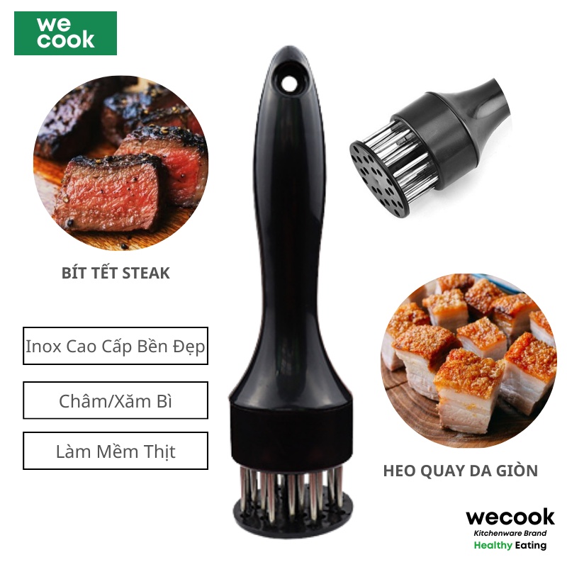 Dụng cụ châm bì làm mềm thịt làm heo quay da giòn chiên giò, bò bít tết ngon bá cháy WeCook (NB06)