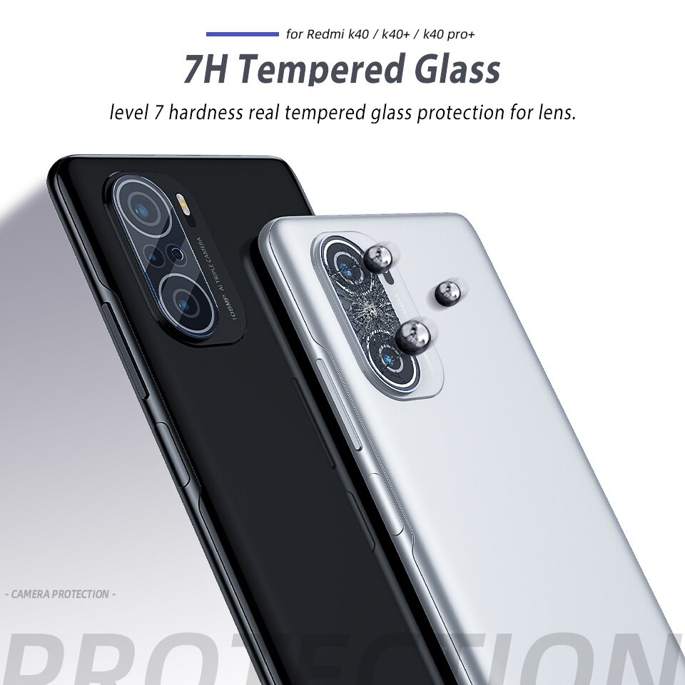 Kính Cường Lực chống trầy Camera Xiaomi Redmi K40/ K40 Pro/ Poco F3