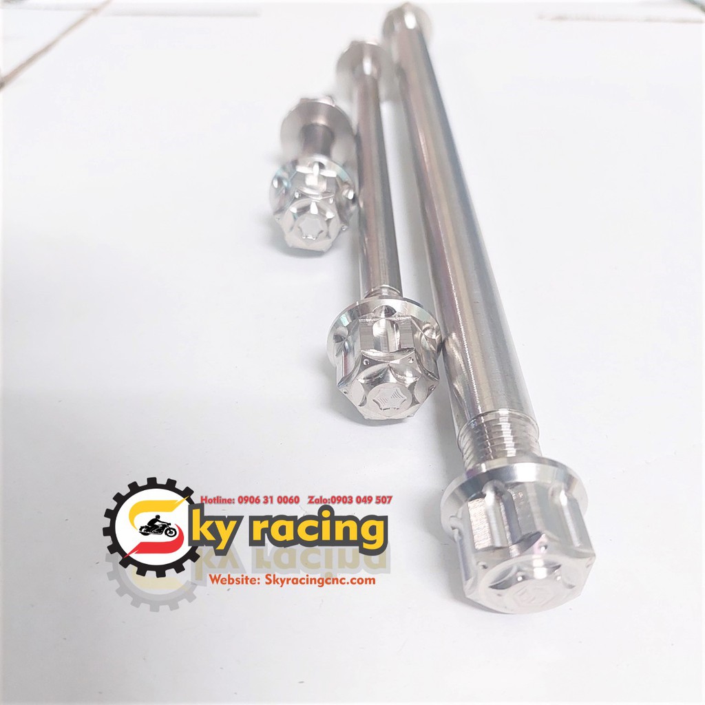 Bộ cốt salaya trước sau và cốt phuộc kèm 6 con tán bít đầu S3 gắn cho xe EX150, ext10 ext 11