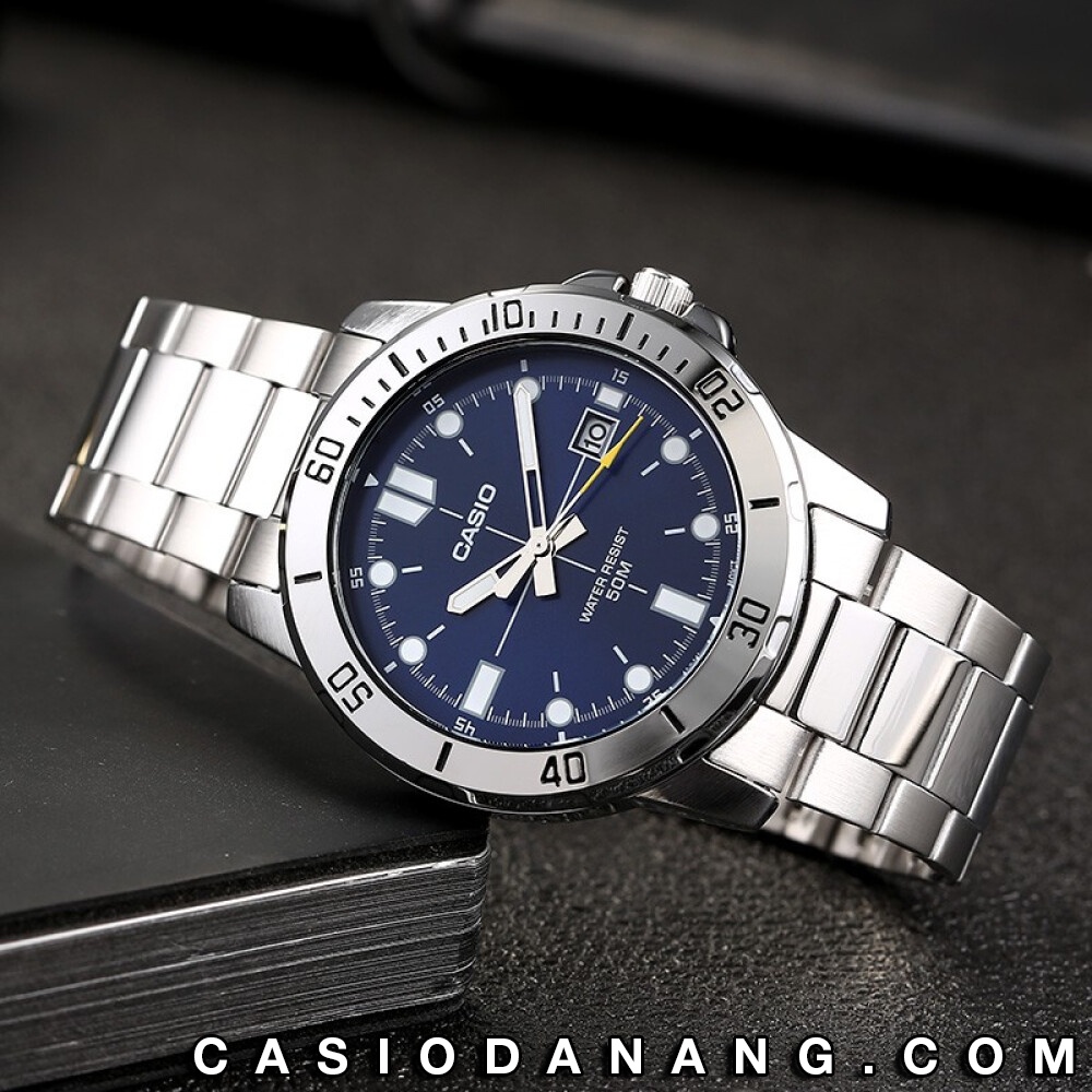 Đồng hồ nam dây kim loại Casio Standard chính hãng Anh Khuê MTP-VD01D-2EVUDF (45mm)