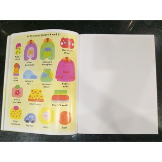 Bộ nhập - Usborne sticker book - Starting School