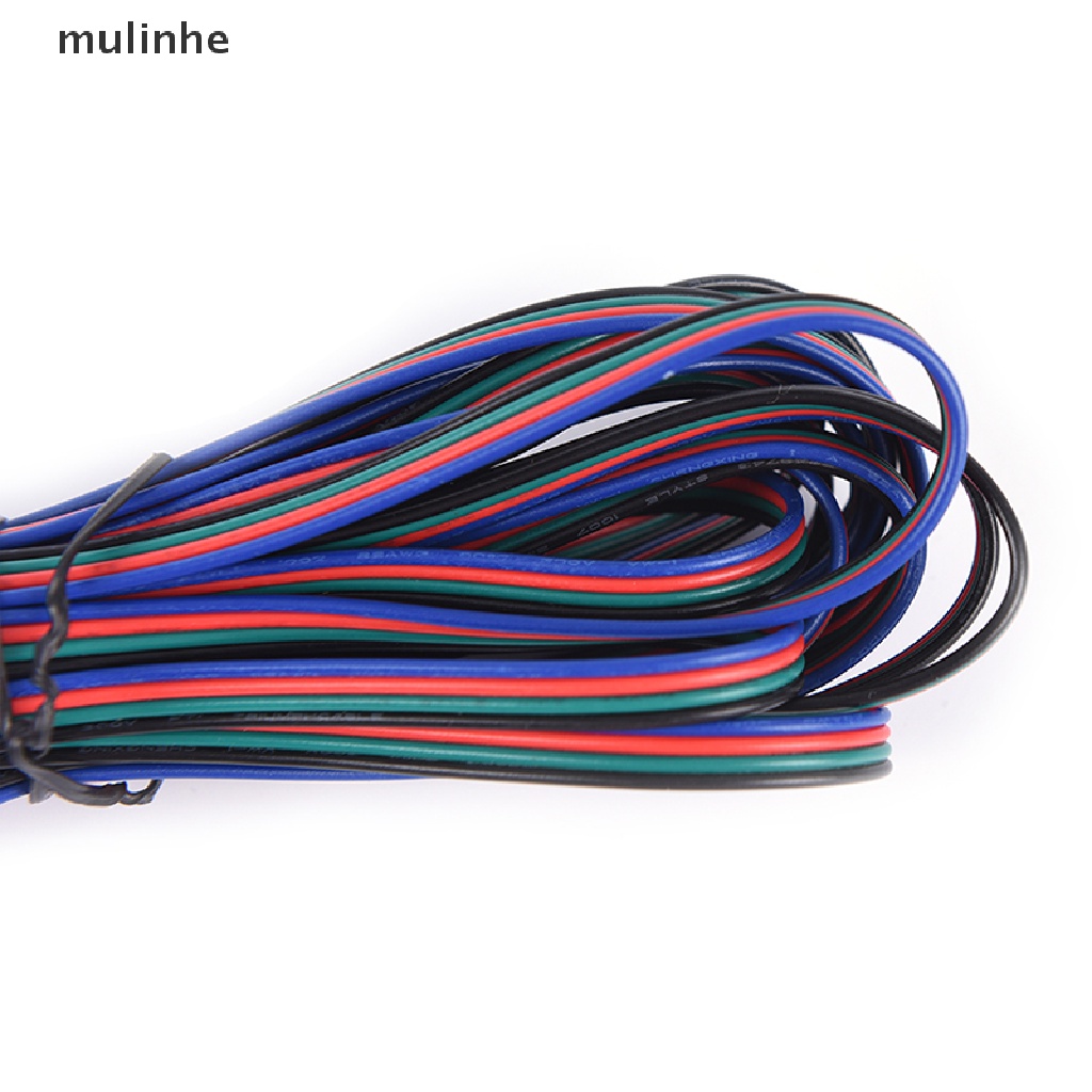 Mulinhe Dây Cáp Nối Dài 5m / 10m 4-pin rgb Cho Đèn led 3528 / 5050 rgb