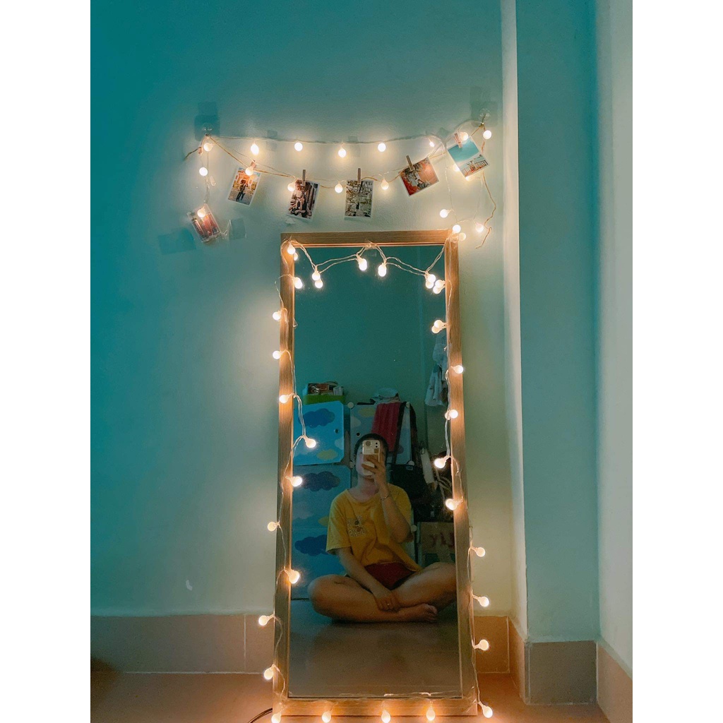 Đèn led dây dài 6m x 40 bóng USB chiếu sáng  trang trí lều trại và chụp hình | BigBuy360 - bigbuy360.vn