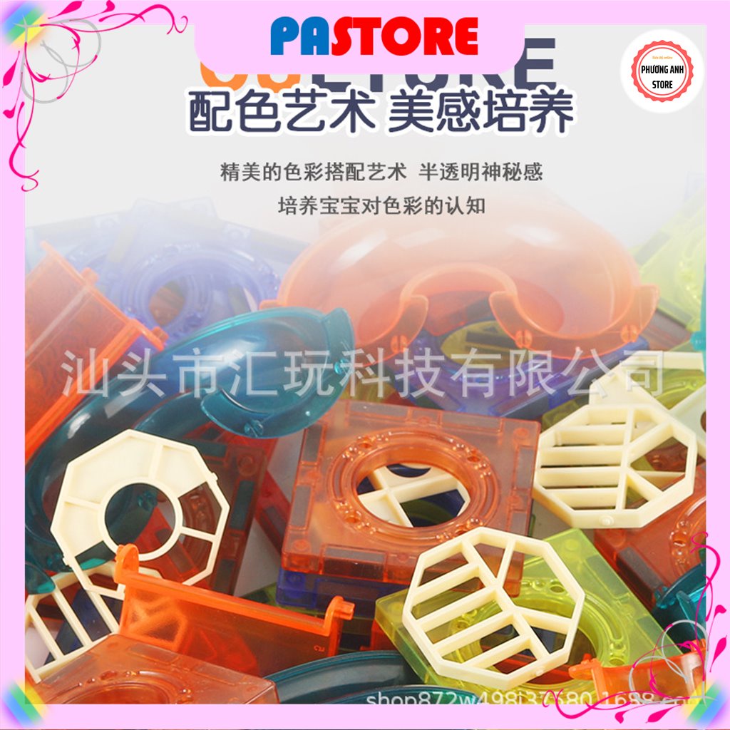 ⚡BÁN LỖ XIN 5 SAO⚡Bộ đồ chơi xếp hình nam châm thông minh thả bi Magnetic 42,68,98 chi tiết cho bé 3,4,5,6 tuổi