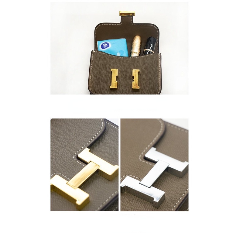 Túi Vuông Nhỏ Đeo Chéo Màu Bạc Dây Xích Phong Cách Retro Cho Nữ