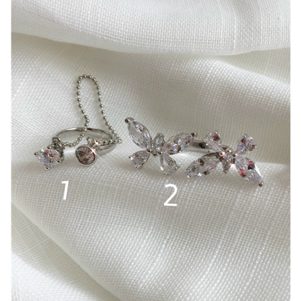 [FreeShip] nhẫn chụp ảnh nail, nhẫn chụp ảnh phụ kiện, nhẫn bướm