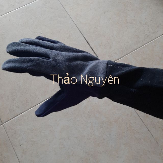 Găng tay da hàn dài 38cm . Màu ngẫu nhiên