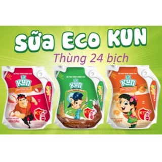 Thùng Kun túi 110ml nho/cam/dâu/socola