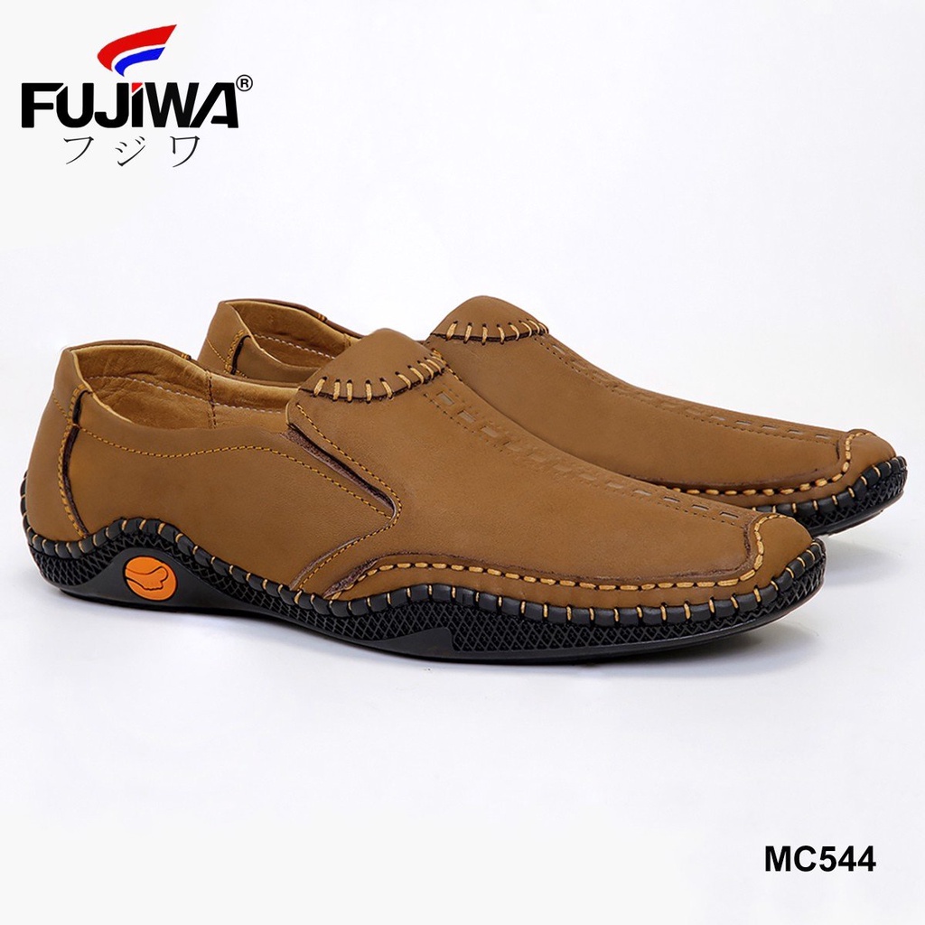 Giày Lười Nam Da Bò FUJIWA - MC544. Đế Giày Là Cao Su Thiên Nhiên, Đế Cao 3cm. Có Size:  38, 39, 40, 41, 42, 43