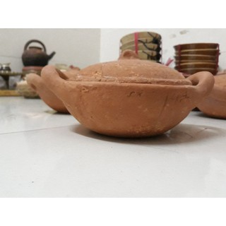 Nồi đất thô miền tây 16cm có nắp