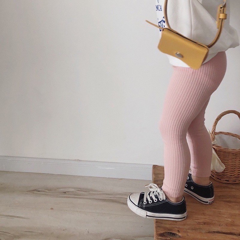 QUẦN LEGGING THUN GÂN CHO BÉ SIÊU ĐẸP