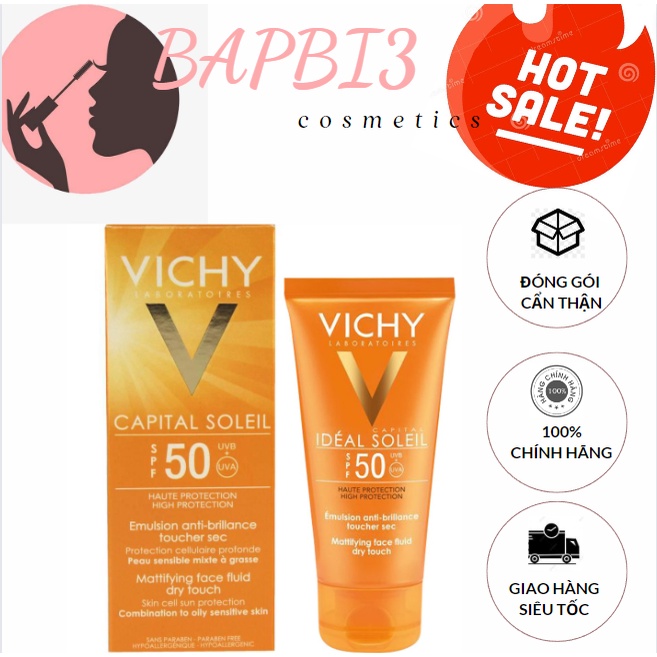 Kem chống nắng Vichy Capital soleil spf 50+ Chính Hãng 50ml