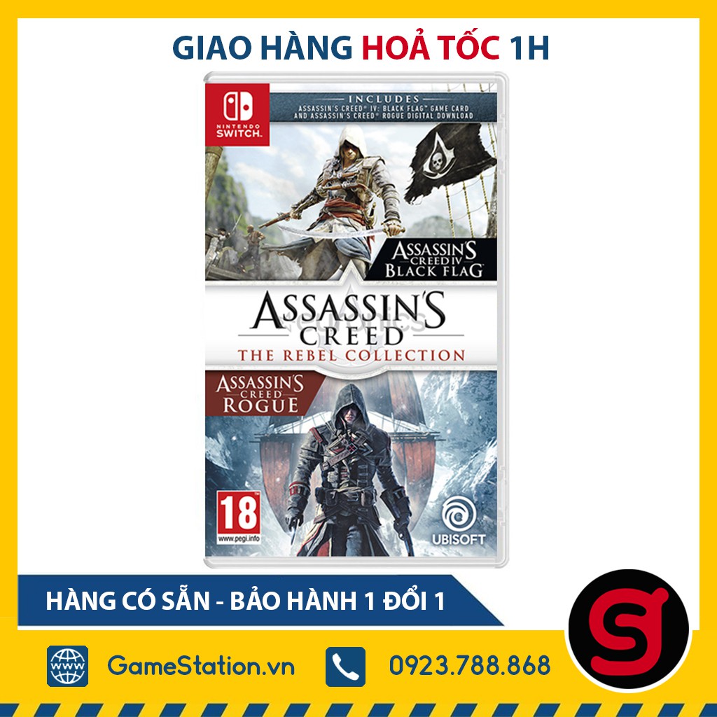Game Assassin's Creed The Rebel Collection - Cho Máy Nintendo Switch