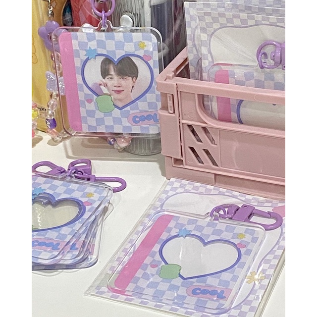 FRAME KEYRING- Móc khoá khung ảnh tím (KHÔNG BÁN LẺ ID PHOTO, CHỈ BÁN KÈM VỚI KEYRING)