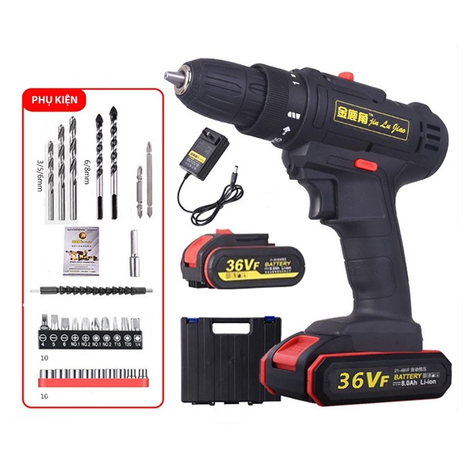 Máy Khoan Pin Cầm Tay 36V Kèm Phụ Kiện